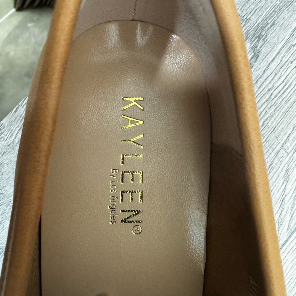 Kayleen by Los Angeles Somi 28 tan brown women’s loafers casual shoes 8.5 NIB - Picture 6 of 8